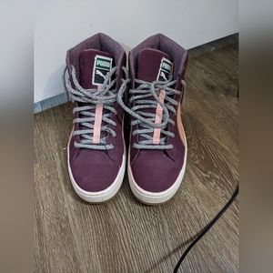 High top puma sneakers